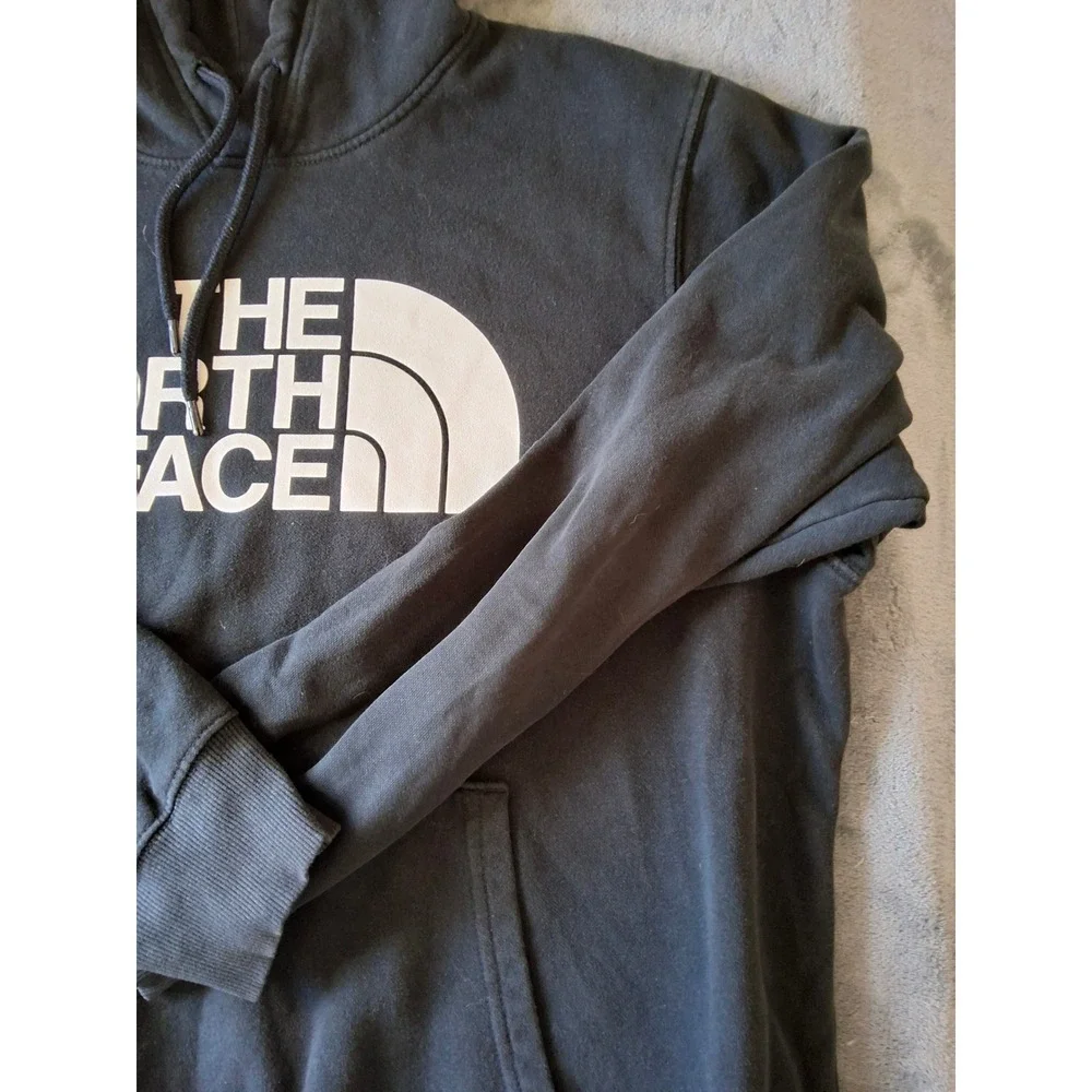 The North Face Mens Half Dome Pullover Hoodie Black XL Logo Sweatshirt NF0A4M4B